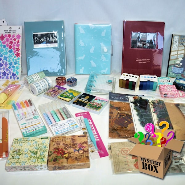 Journalling Mystery Boxes,Journal surprise boxes, journal supply, craft supply