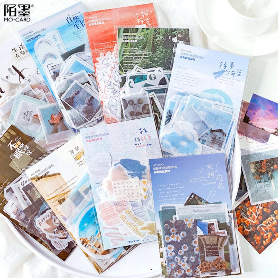 Landscape Sticker Book Journal Supplies Aesthetic Stickers Picture