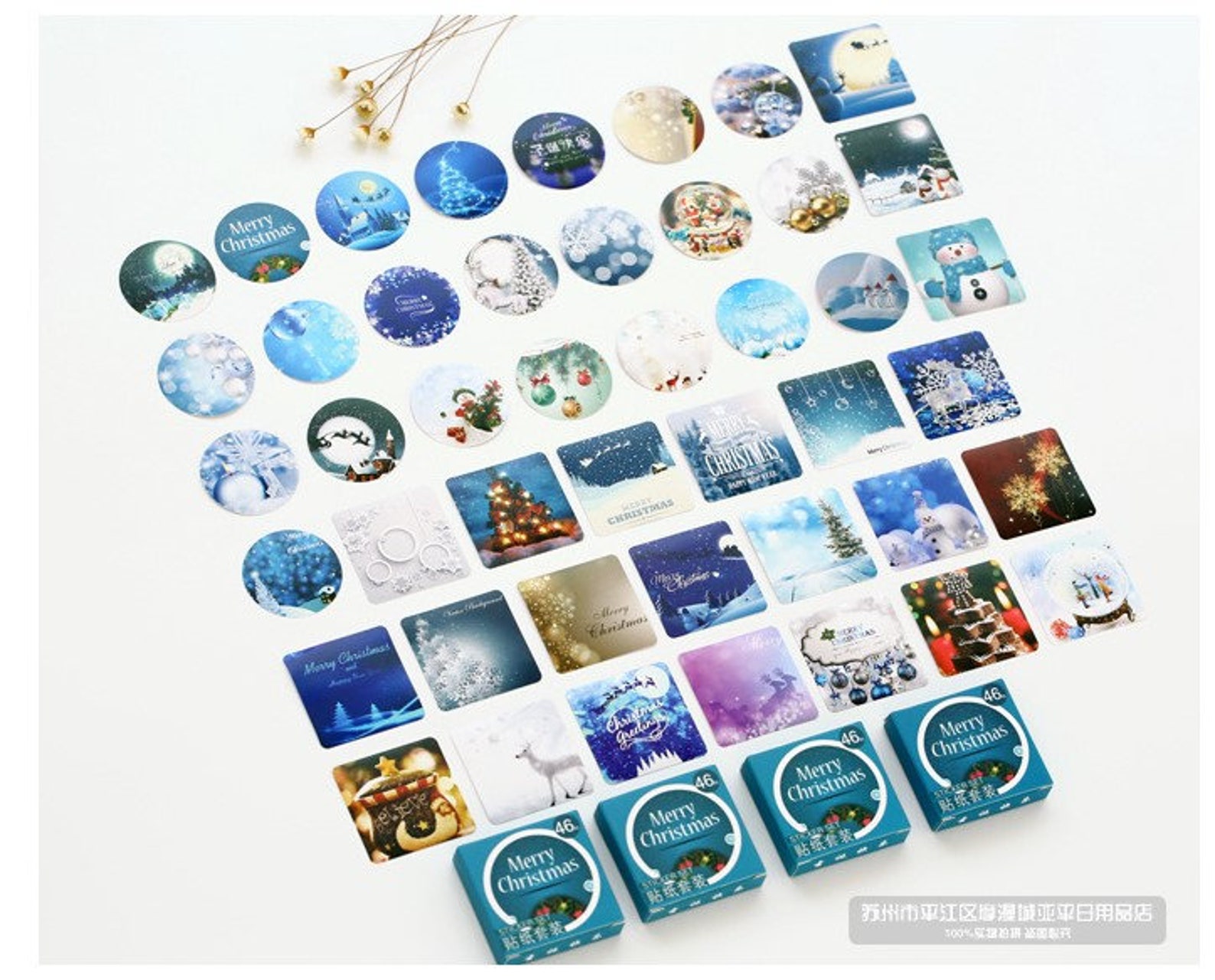 45pcs Christmas Stickers Pack Journalingplannerbullet - Etsy UK