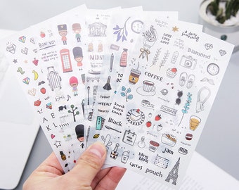 Scrapbook Stickers Mini SPN Pie Stickers Tumbler Stickers Stickers Hydroflask Educational Stickers Bullet Journal Sticker Pack