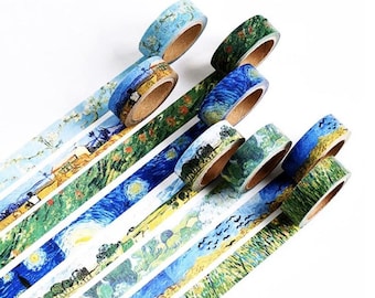 Van Gogh Washi Tape,journal,scrapbook,diary tape, Washi tape