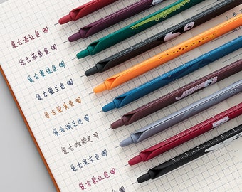 3-in-1 colourful Gel Pens, Ruler, Bookmark