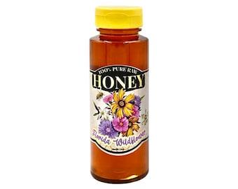 PURE RAW Wildflower Honey (12 oz squeeze bottle)