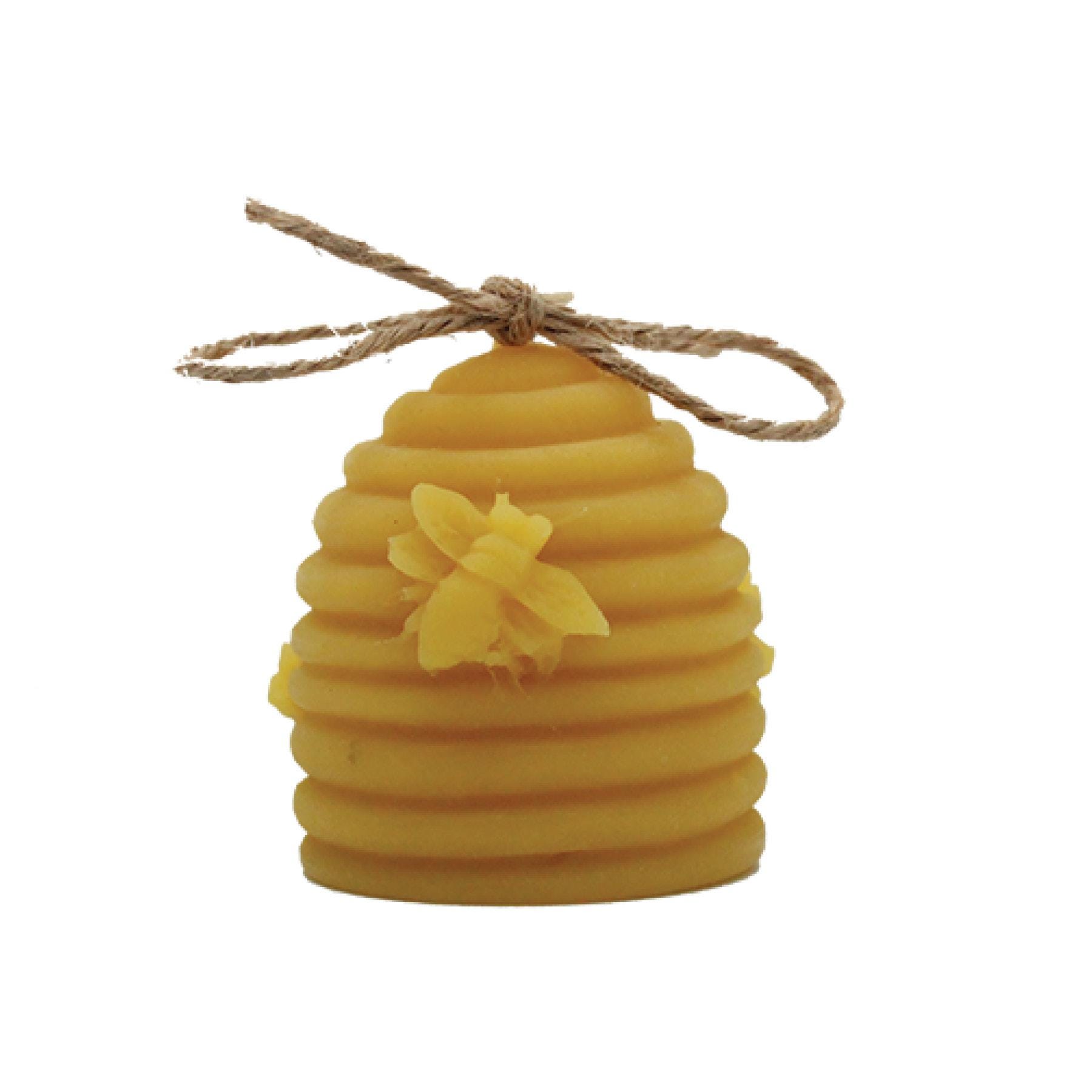 Natural Beeswax Skep Hive Hand-poured 1.3 Oz Candle - Etsy