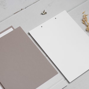 DIY Kit Fotoalbum Taupe Smooth Bastelset Fotoalbum A4 Schraubalbum Zum Selbstgestalten kreatives Geschenk Familie Paare Bild 6