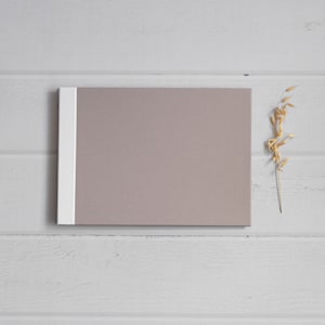 DIY Kit Fotoalbum Taupe Smooth Bastelset Fotoalbum A4 Schraubalbum Zum Selbstgestalten kreatives Geschenk Familie Paare Taupe Smooth