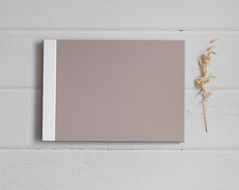 DIY Kit Fotoalbum  - Taupe Smooth - Bastelset - Fotoalbum A4 - Schraubalbum - Zum Selbstgestalten - kreatives Geschenk - Familie - Paare