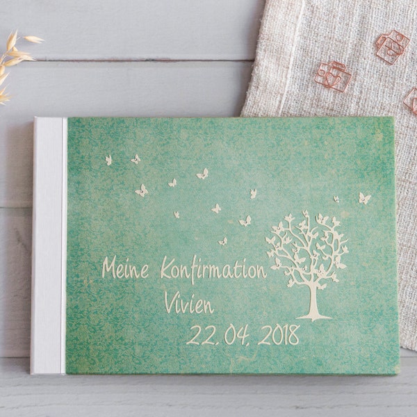 Fotoalbum Kommunion - Konfirmation - personalisiert A4 - individuelle Geschenke zur Kommunion - Konfirmation - Taufe - Jugendweihe