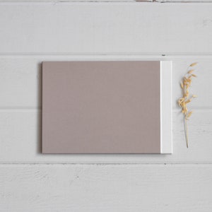 DIY Kit Fotoalbum Taupe Smooth Bastelset Fotoalbum A4 Schraubalbum Zum Selbstgestalten kreatives Geschenk Familie Paare Bild 2