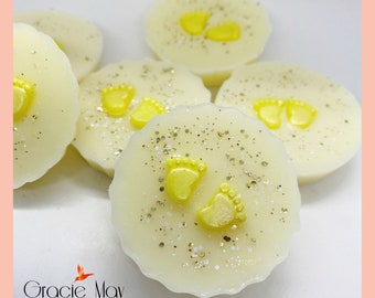 Baby Shower Soy Wax Melts, Sparkly Baby Feet, Vegan