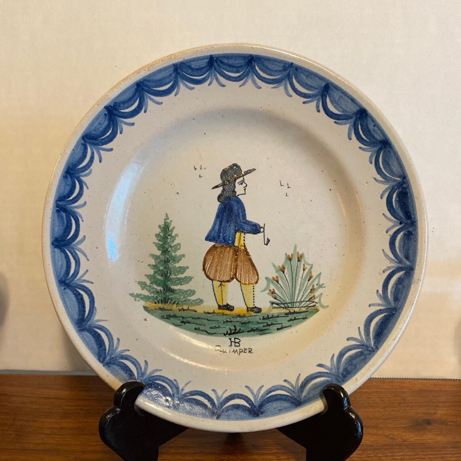 フランス アンリオカンペール Henriot Quimper プレート 絵皿