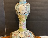 Nippon Heavy Moriage Lamp exquisite pastels Works Stunning