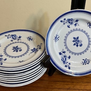 Set of 6 Vintage Copeland Spode GLOUCESTER Blue Bread Plates 2 sets available