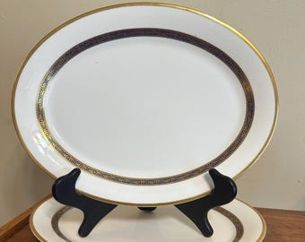 Vintage Royal Doulton HARLOW Mönster 13 3/8” Oval Serveringsfat H 5034