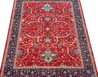 9x12 Red Bidjar Hand knotted Oriental Rug - Afghan Veg dyes Wool Area Rug - Rugs for living room - Bedroom rug - Gallary Rize Rug