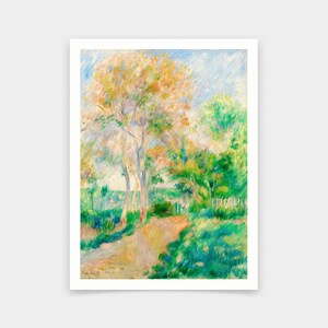 ピエール＝オーギュスト・ルノワール、秋の風景、ペイサージュ・ドートンヌ、アートプリント、ヴィンテージアート、キャンバスウォールアート、有名なアートプリント、q617