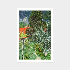 Vincent van Gogh,The Garden of Doctor Gachet at Auvers-sur-Oise,art prints,Vintage art,canvas wall art,famous art prints,V2908