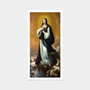 Bartolome Esteban Murillo,The Immaculate Conception of the Virgin,art prints,Vintage art,canvas wall art,famous art prints,V7656