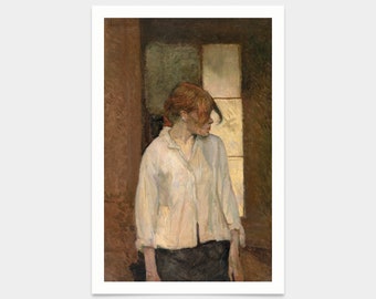 Henri de Toulouse-Lautrec,At Montrouge Rosa la Rouge,art prints,Vintage art,canvas wall art,famous art prints,V2491