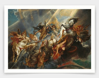 Sir Peter Paul Rubens,The Fall of Phaeton,art prints,Vintage art,canvas wall art,famous art prints,V5000