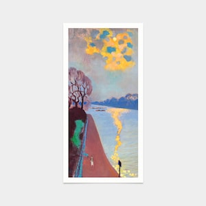 Maurice Denis,Sunlight on the River,art prints,Vintage art,canvas wall art,famous art prints,vertical narrow prints,V7483