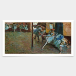 Edgar Degas,The Ballet Rehearsal,art prints,Vintage art,canvas wall art,famous art prints,V7809