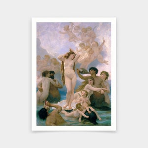 William Adolphe Bouguereau,The Birth of Venus, 1879,art prints,Vintage art,canvas wall art,famous art prints,V6909
