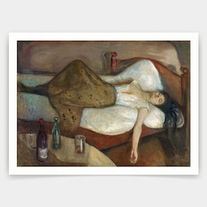Edvard Munch,Le jour d’après,impressions d’art,art vintage,art mural sur toile,tirages d’art célèbres,V3572
