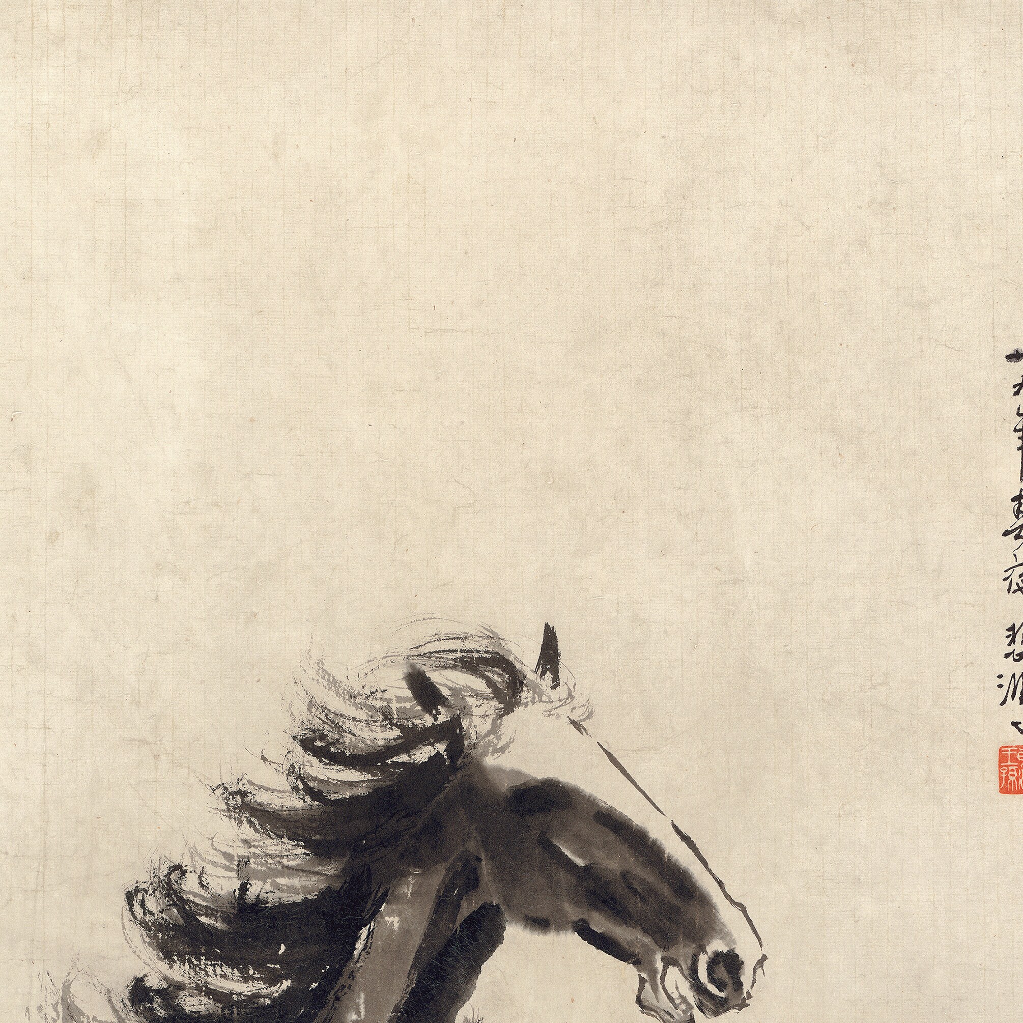 Xu Beihong、中国の水墨画の馬、馬の芸術、日本の版画、アートプリント