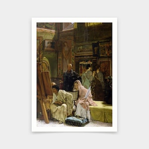 Sir Lawrence Alma-Tadema,The Picture Gallery,art prints,Vintage art,canvas wall art,famous art prints,V6757