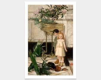 ポール セザンヌ、チューリップの花瓶、アートプリント、ヴィンテージ