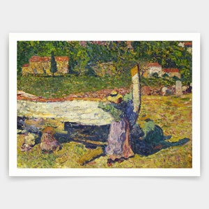 Louis Valtat,The boat,art prints,Vintage art,canvas wall art,famous art prints,V4566