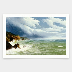 David James,Shipping in Open Seas,art prints,Vintage art,canvas wall art,famous art prints,V1199