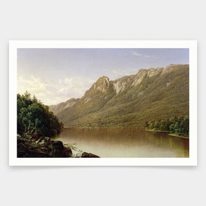 David Johnson,Eagle Cliff at Franconia Notch in New Hampshire,art prints,Vintage art,canvas wall art,famous art prints,V1200