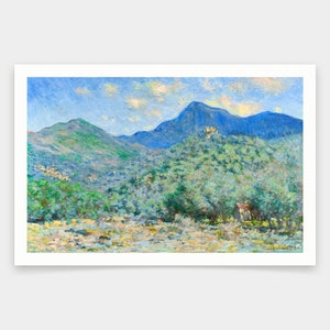 Claude Monet,Valle Buona, Near Bordighera - Claude Monet,art prints,Vintage art,canvas wall art,famous art prints,q1635