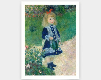 ピエール＝オーギュスト・ルノワール：じょうろを持つ少女（1876年