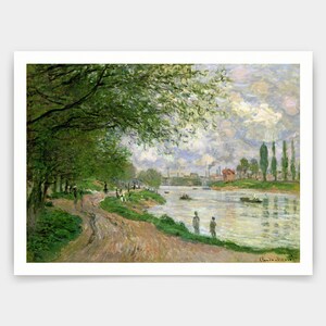 Claude Monet,The Island of La Grande Jatte,art prints,Vintage art,canvas wall art,famous art prints,V3461