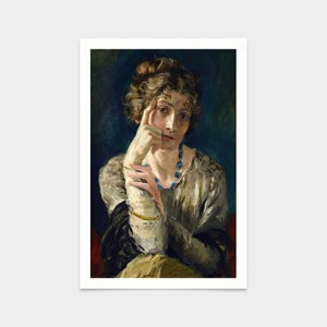 Mariano Fortuny y Madrazo,Portrait of Henriette Fortuny,art prints,Vintage art,canvas wall art,famous art prints,q2538