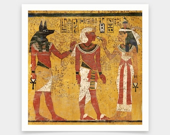 エジプト美術、ツタンカーメンの墓の壁画、エジプトのフレスコ画