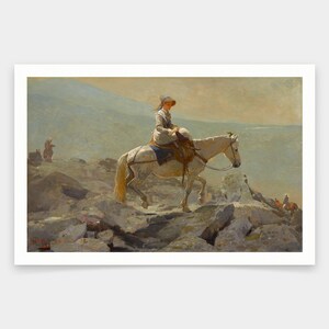 Winslow Homer,the Bridle Path, White Mountains,art prints,Vintage art,canvas wall art,famous art prints,V2156