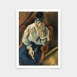 Chaim Soutine,Woman Seated in Armchair,art prints,Vintage art,canvas wall art,famous art prints,V5464