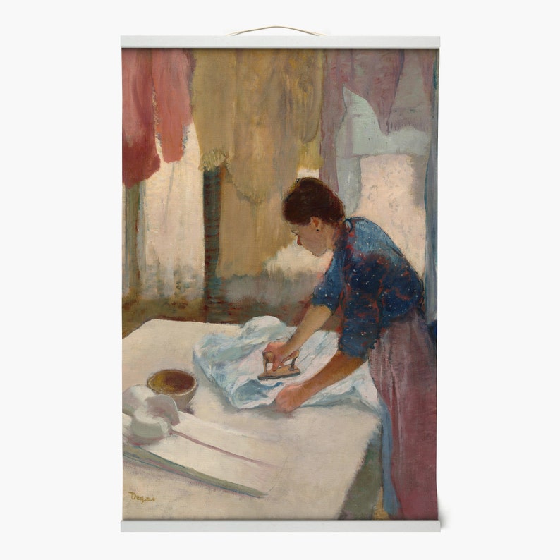 Edgar Degas,Woman Ironing,Clothing store framed printing,Framed Prints,wall art prints,Hanging Canvas print,large wall art oversized,f434