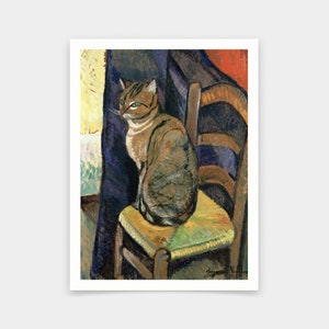 Suzanne Valadon,Study of A Cat,art prints,Vintage art,canvas wall art,famous art prints,V6770
