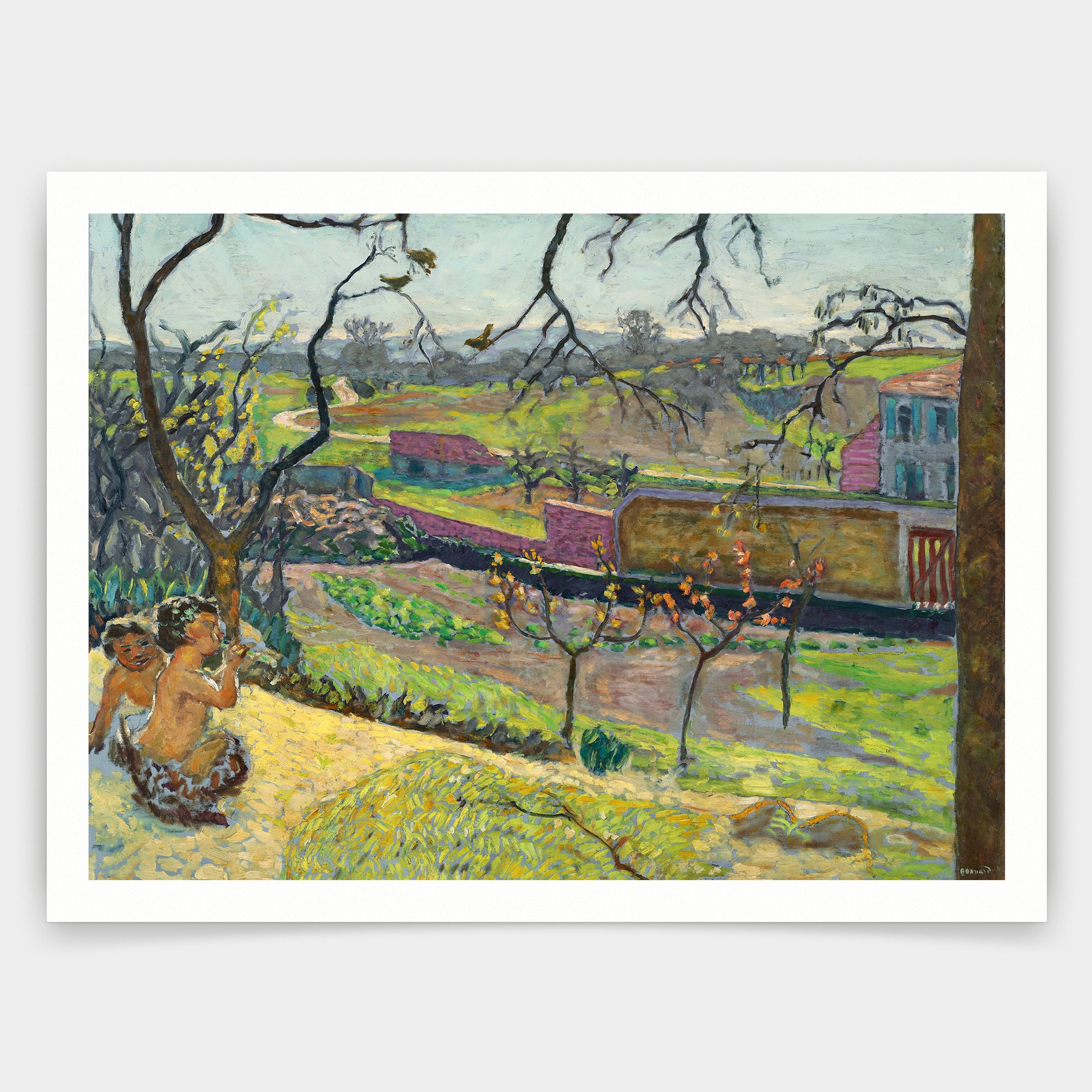 Pierre Bonnard,Le début du printemps. Petites faunes 1909,estampes