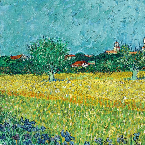 Artworks]ファン・ゴッホ|アルルの風景|40x60cm|肉筆|油彩|原画|