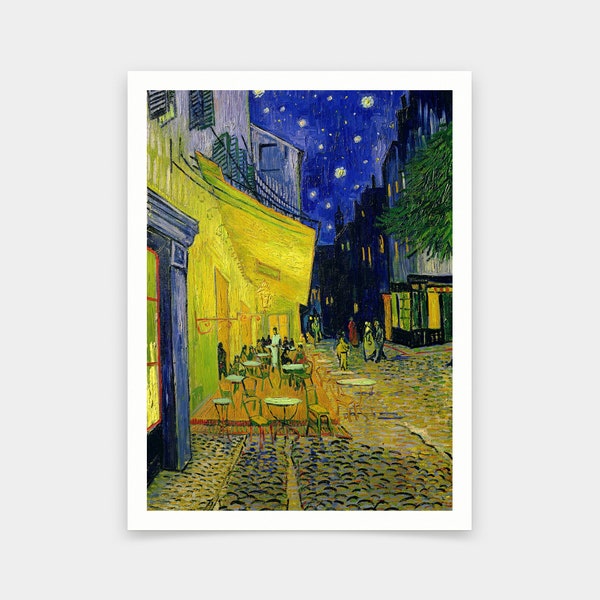 Vincent van Gogh,Cafe Terrace Arles,art prints,Vintage art,canvas wall art,famous art prints,V6823