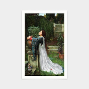 John William Waterhouse,Isabella and the Pot of Basil,art prints,Vintage art,canvas wall art,famous art prints,V2665