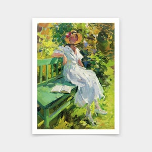 Konstantin Korovin,In the Garden,art prints,Vintage art,canvas wall art,famous art prints,V6310