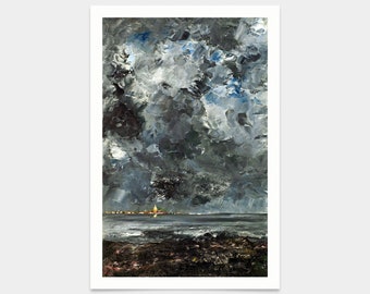 アウグスト・ストリンドベリ - 嵐の風景 スウェーデン (1894) - 有名な