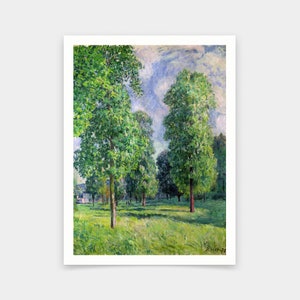 Alfred Sisley,Landscape at Sevres,art prints,Vintage art,canvas wall art,famous art prints,V5265
